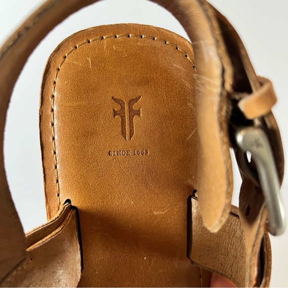 Frye Leather Sandals‎ Tan Brown - Size 8.5M - Picture 6 of 10